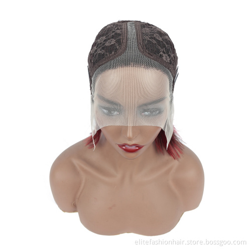 No any split ends Remy human hair swiss lace front wigs sillky front lace bob wigs virgin brazilian hair lace front Bob wigs
